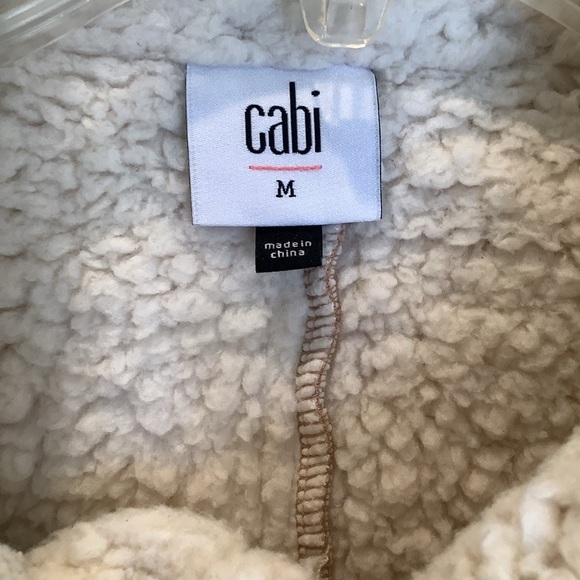 Cabi Faux Sherling Size Medium McQueen Coat - Picture 4 of 12